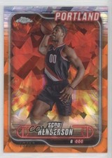 2024-25 Topps Chrome Sapphire Edition Orange 15/25 Scoot Henderson #24 11oq