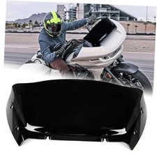 9" Wave Windshield - Windscreen Wind Splitter Road Glide Front Fairing Black