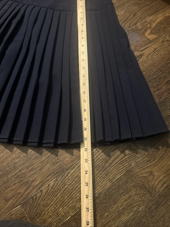 Tommy Hilfiger Falda Plisada Mujer - Cremallera Forrada Azul Marino - Talla 4 Foto 2 de 3