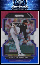 2022 Panini Prizm #104 German Marquez Red/White/Blue Prizm Colorado Rockies