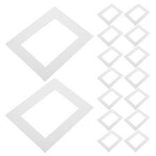 20 Pcs White Precut Picture Frame Mat Paper 10 Inch Photo Mounting Board