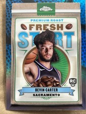 2024-25 Topps Chrome - Fresh Start Devin Carter #FS-10 Blue Basketball Refractor