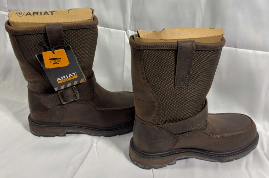 's Steel Toe Groundbreaker Moc Steel Toe Waterproof Dark Bro
