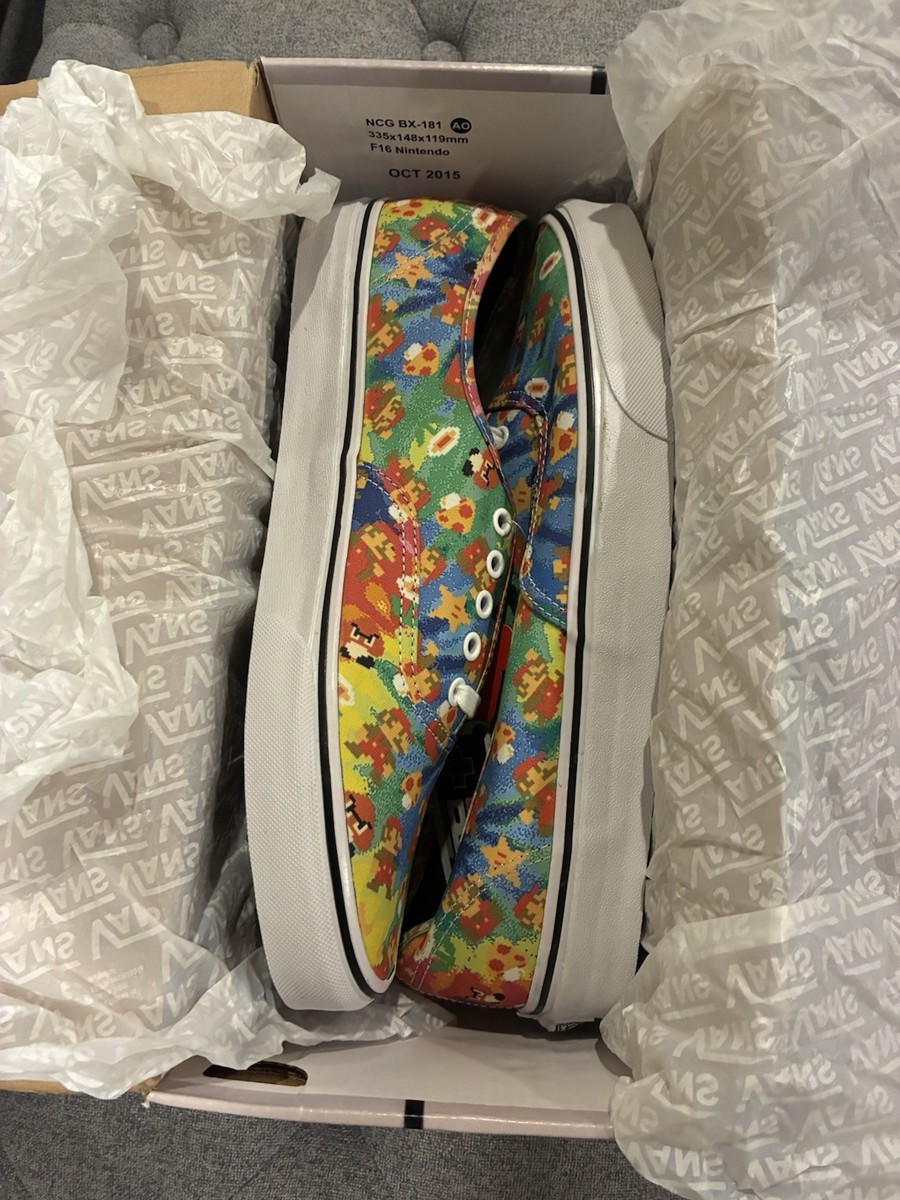 Super Mario Bros Nintendo Vans Size 12 Vans X Nintendo Super Mario