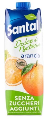 Santal Orangensaft ohne Zuckerzusatz -  1 L   Parmalat