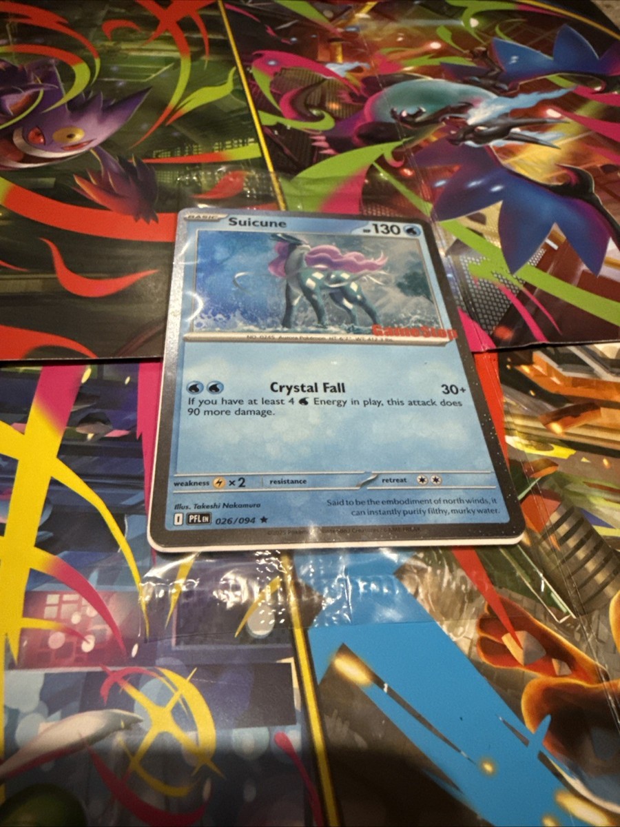 Phantasmal Flames Suicune (Cosmos Holo) 026/094 Promo - GameStop Exclusive  | eBay