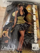 Miss Bee De-LIGHT-ful Light-up Costume Women Med Sexy 3pc set Dreamgirl