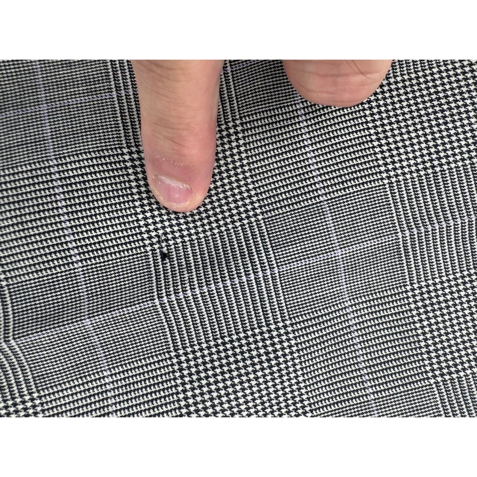 Brooks Brothers 346 Womens Dress Pants Size 12 Caroline Fit Plaid Wool Blend - Image 4 of 4