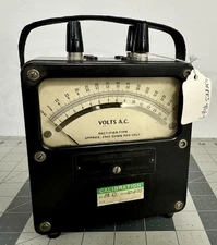VINTAGE Weston Electrical Instruments Corp Zero Corrector AC Volt Meter - RARE!