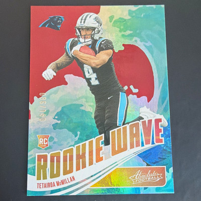 Panini 2025 Absolute Tetairoa McMillan Panthers RC Rookie Wave Red #RW-TMN /150