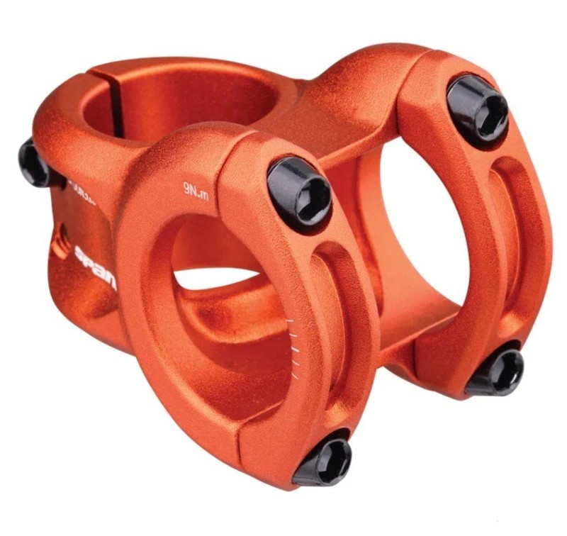 NEW Spank Spoon 318 Stem  33mm  31.8mm Clamp  Orange
