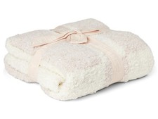 Cozychic Baby Chai Cream Stroller Blanket Soft Velvety Knit 30X40 Inches