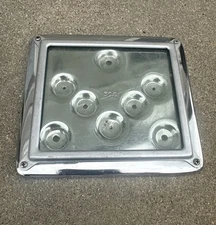 Original Vintage Chrome Sign Backplate Middle for a 3 Slot Payphone AE A/E