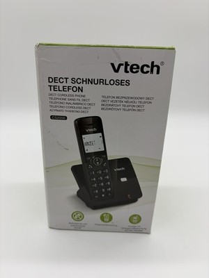 VTech CS2000 schnurloses Telefon mit ECO-Modus und Anrufsperre, schwarz