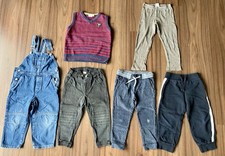 Jungen Hosen Konvolut Jeans Latzhose Jogginghosen H&M TCM Pullunder Größe 98/104