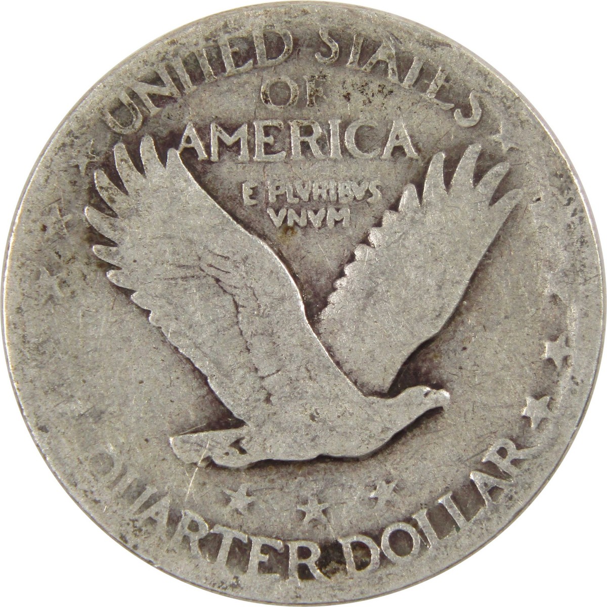 1925 Standing Liberty Quarter AG About Good 90% Silver 25c