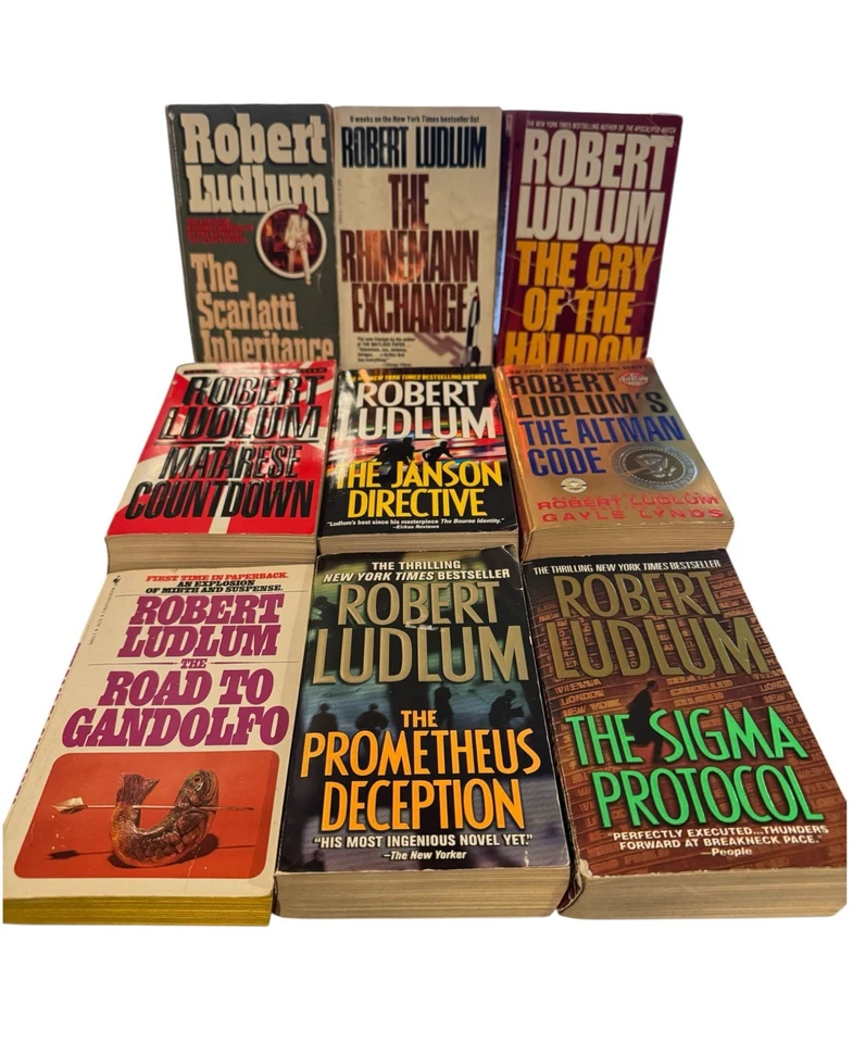 Robert Ludlum PB Lot of 15 Bourne (1-6) and standalone novels Foto 3 de 4