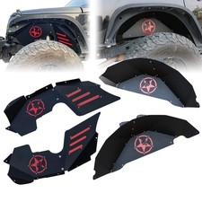 Wrangler Front  Rear Inner Fender Liners Kit Compatible with Jeep Wrangler