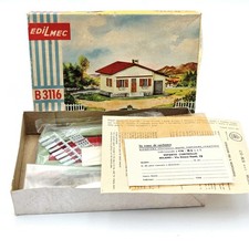 Kit modellino treno casa Co Ma Edilmec B 3116 scala HO piano singolo scatola Italia anni 70