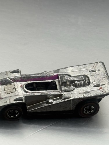 Vintage 1973 Hot Wheels Redlines Steam Chrome Silver Hong Kong - Picture 3 of 10