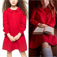Petite Plume Victoria Flannel Nightgown Nightdress Girls 10 Gown Red Dress
