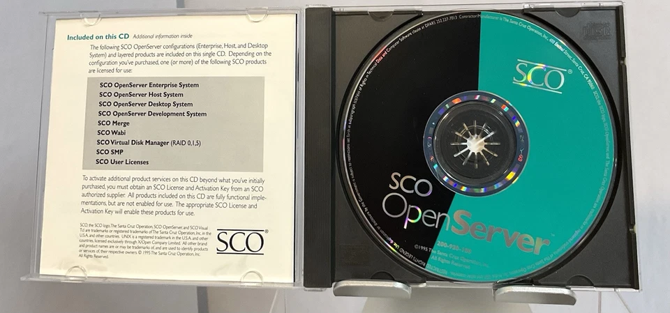 SCO Open server CD - Image 2 of 4