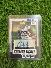 2021 Panini Contenders Draft Game Ticket Blue Explosion Nick Eubanks Auto /39