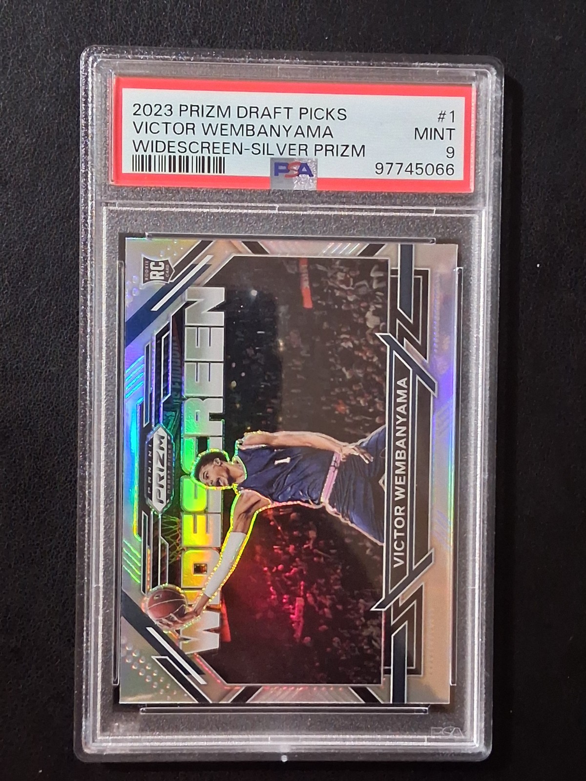 2023 Panini Prizm Draft Picks Widescreen Victor Wembanyama #1 Silver Prizm (RC)