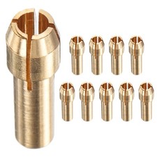 10-Pack Brass Drill Chuck, Quick Change 3.2mm for Rotary Tools 4.2mm Tail Dia