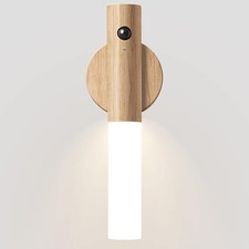 Motion Sensor LED Night Light Magnetic Wall Lamp USB Rechargeable Stick-On Light