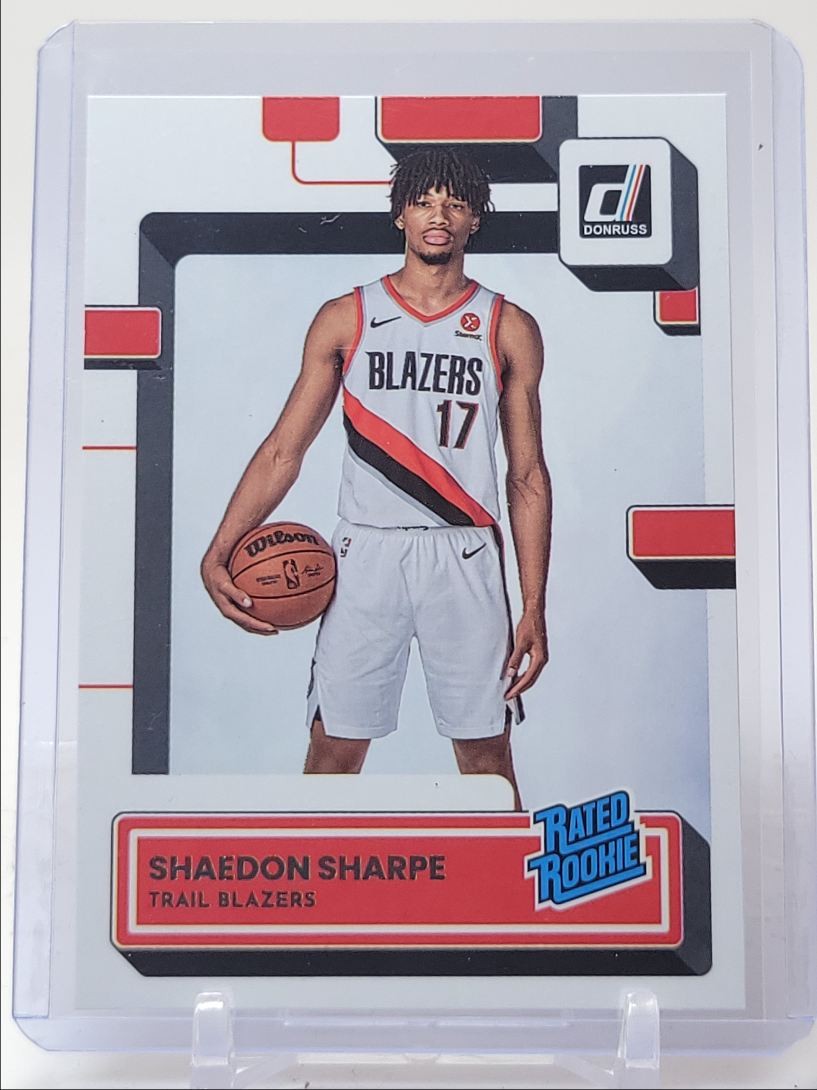 SHAEDON SHARPE 2022-23 DONRUSS RATED ROOKIE TRAIL BLAZERS #207 RC Q2350