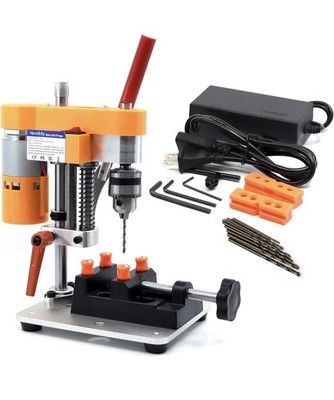 Mini Drill Press Precision Benchtop Drilling Machine Elecric Portable Table