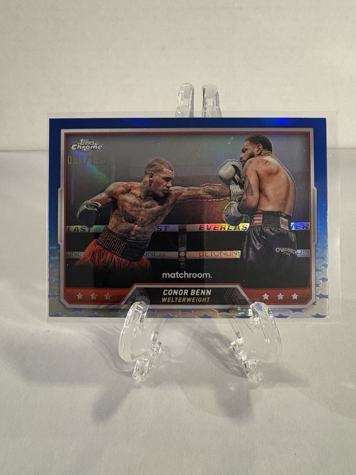 2024 Topps Chrome Boxing Conor Benn #75 Blue SP /125 (Z)