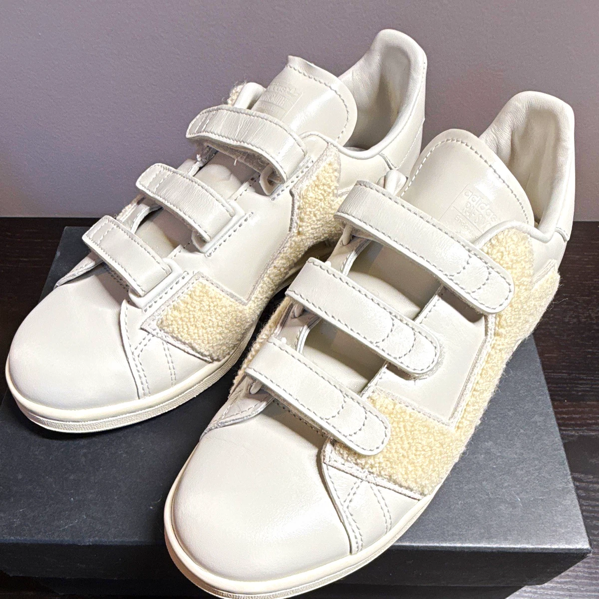 Raf Simons x adidas Stan Smith Comfort Badge Talc for Sale