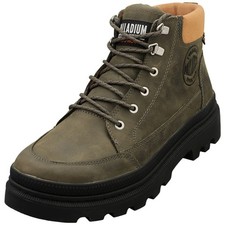 Image of Palladium Troopercuff Waterproof Mens Casual Boots in Olive Night - 9 UK