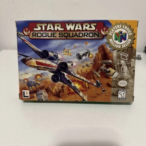 STAR WARS ROGUE SQUADRON N64 NINTENDO 64 COMPLETE CIB TESTED