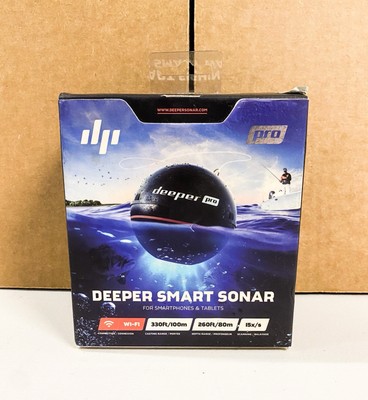 Deeper Pro Fishfinder, Wireless Sonar, Compatible - iOS & Android Devices