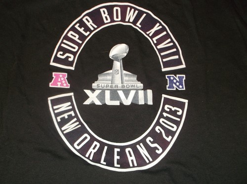 Mujer Super Bowl XLVII (47) babydoll camiseta XL - Imagen 2 de 3