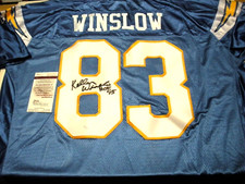 KELLEN WINSLOW SANDIEGO CHARGERS JSA/COA SIGNED OFFICIAL LICENSED REEBOK JERSEY