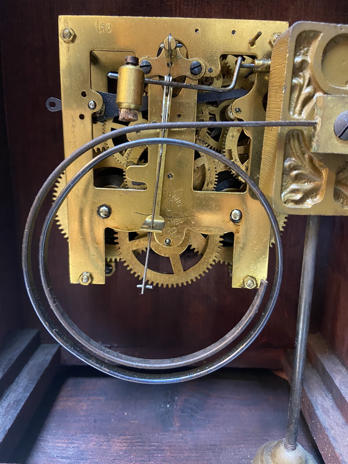 Antique Large German Mantel Clock BY Junghans , Wurttemberg , GWO eBay