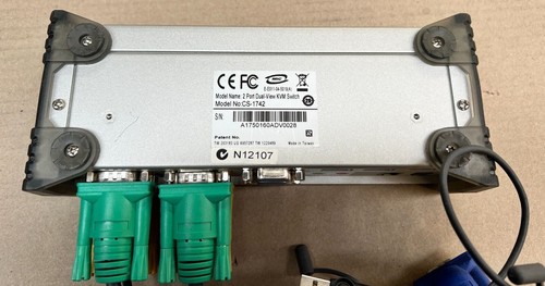 USED | ATEN 2-Port USB VGA Dual Display/Audio KVMP™ Switch + Cables - Picture 4 of 7