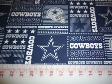 NFL Dallas Cowboys Cotton Fabric 9" x 58" Pld