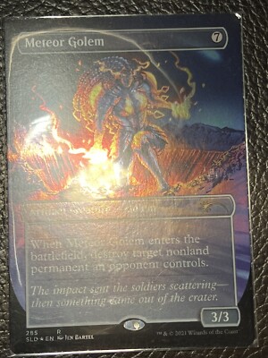 Mtg Secret Lair  Meteor Golem 285  FOIL NM