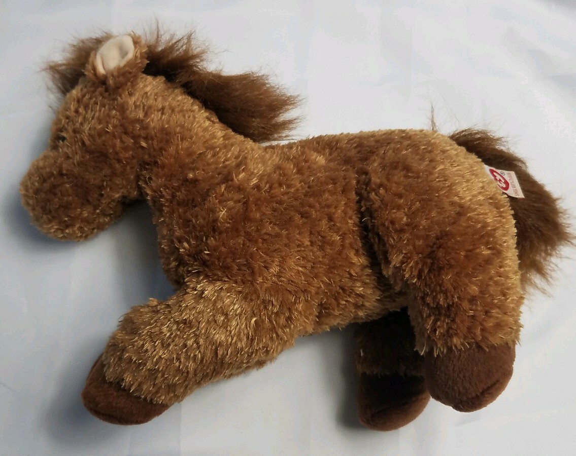Ty Classic Brown Horse Plush Named Trails from 2007 11