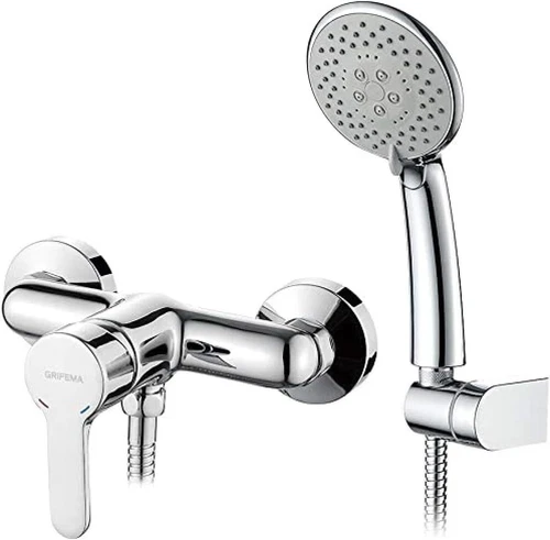 GRIFEMA PORTO-G12003 Single Lever Bath Shower Mixer Tap with 1.5 m Hose Pipe, A
