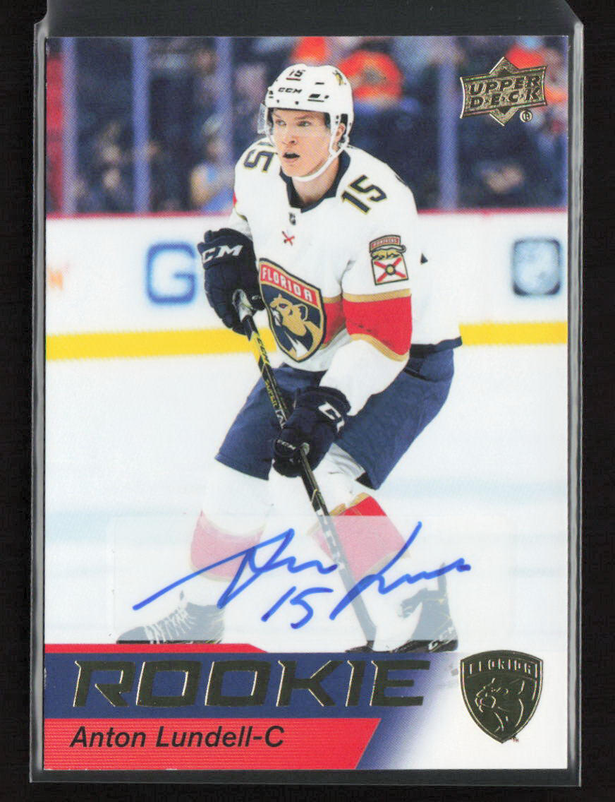 2021-22 Upper Deck NHL Star Rookies Box Set #22 Anton Lundell Autographs
