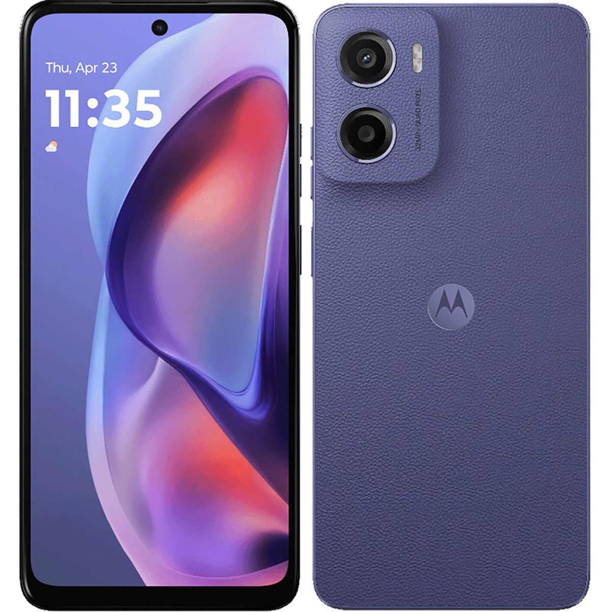 Motorola スマートフォン パープル Motorola Moto E15 4G/LTE Fresh Lavender 64GB + 2GB Dual-SIM