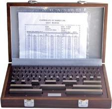 Endmaß-Satz 32 oder 47 oder 87 oder 112 Stück mit Prüfprotokoll, Endmaße