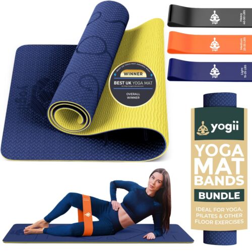 Yoga Mat Non Slip 6mm Thick Exercise Mat for Men and Women Home Gym Workout UK - Picture 85 of 87