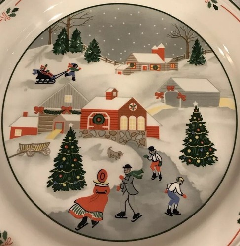 Sango Silent Night Christmas Servizio 12 Pezzi per 4 Piatti Tazza e Piattino - Foto 6 di 17